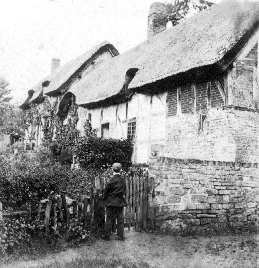 Ann Hathaway's cottage, Shottery.  1860 |  IMAGE LOCATION: (Warwickshire County Record Office)