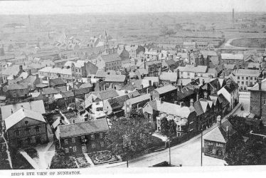 Nuneaton.  Aerial view of the town