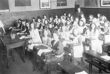 Nuneaton.  Abbey Street School classroom