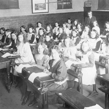 Nuneaton.  Abbey Street School classroom