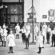 Nuneaton.  Abbey Street School pupils with maypole