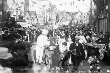 Nuneaton.  Market Place, procession