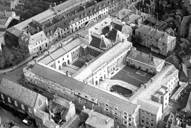 Warwick.  Aerial view of Shire Hall