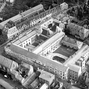 Warwick.  Aerial view of Shire Hall