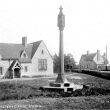 Ufton.  School and ancient cross