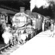 Rugby.  Railway Station, last train leaving for Leamington