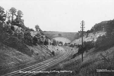 Harbury.  G.W.R. railway cutting