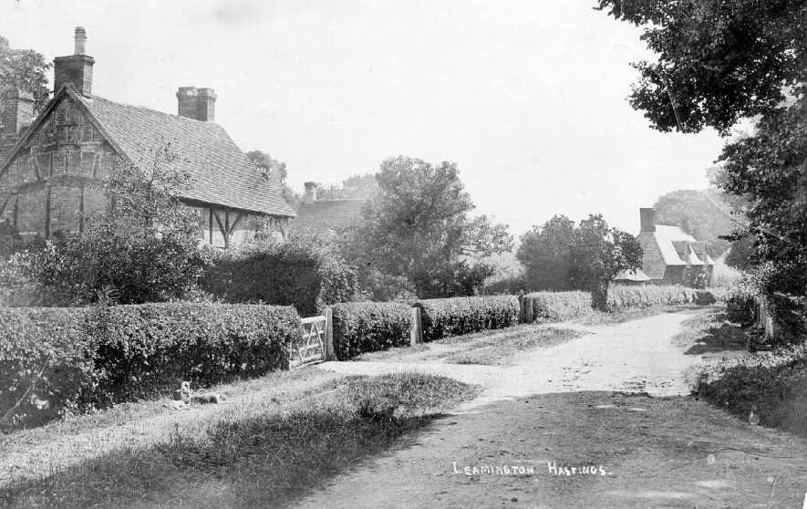 Village street scene, Leamington Hastings.  1910s |  IMAGE LOCATION: (Warwickshire County Record Office)