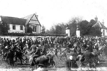 Mancetter.  Manor House, hunt meet
