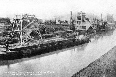 Hartshill.  Canal wharf of Jees Granite & Brick Co. ltd.