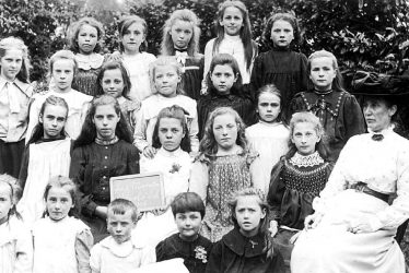 Lea Marston.  Girls school group