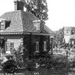 Moreton Morrell.  Lodge and church
