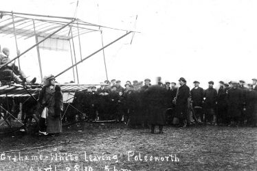 Polesworth.  Mr G. White and aeroplane