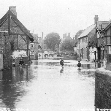 Polesworth.  Bridge Street, floods