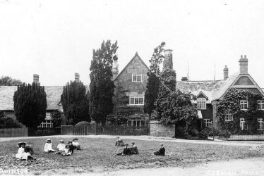 Quinton, Lower.  Large house by the green