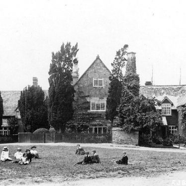 Quinton, Lower.  Large house by the green