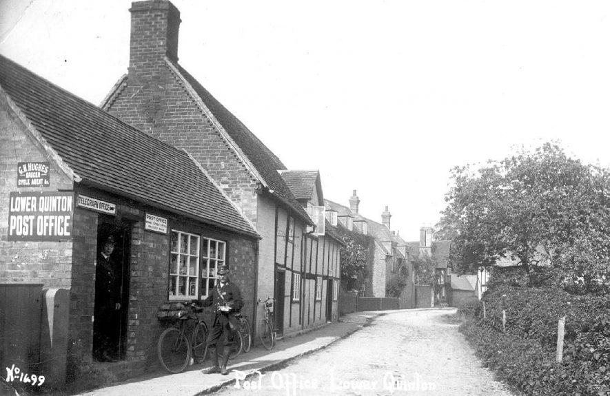 The post office, Lower Quinton - a different location  in No.02091.  1910s |  IMAGE LOCATION: (Warwickshire County Record Office)