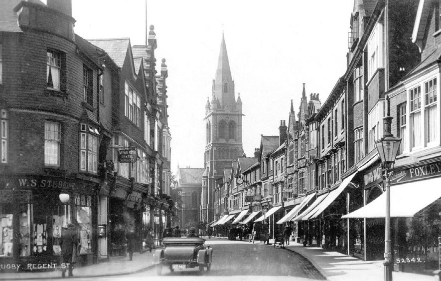 Street scene in Regent Street, Rugby.  1920s |  IMAGE LOCATION: (Warwickshire County Record Office)
