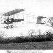 Rugby.  Bi-Plane leaving Rugby for Manchester