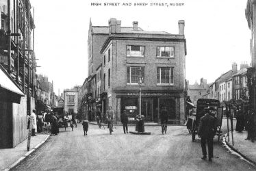 Rugby.  High Street and Sheep Street