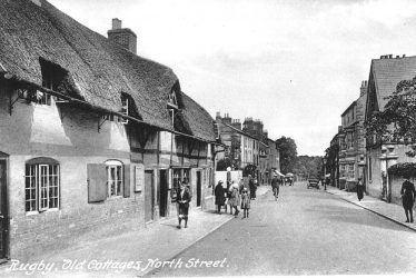 Rugby.  North Street, old cottages