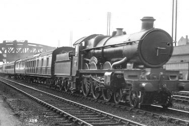 Rugby.  Railway Station, Warwick Castle locomotive