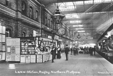 Rugby.  L.N.W.R. Railway Station, north platform