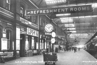 Rugby.  L.N.W.R. Railway Station, south platform