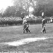 Rugby.  Military parade on royal visit
