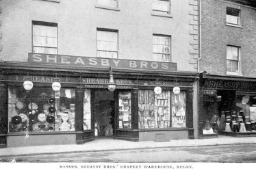 Rugby.  Sheasby Bros, drapery warehouse