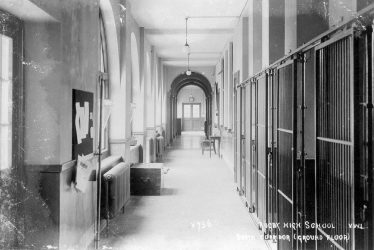 Rugby.  High School, south corridor, ground floor