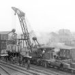 Rugby.  Railway Station, derailment