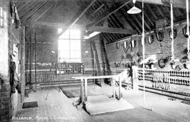 Interior view of the gymnasium at Hillbrow School, Rugby.  1917 |  IMAGE LOCATION: (Warwickshire County Record Office)