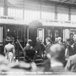 Rugby.  Railway Station, departure of H.M. the King