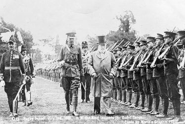 Rugby School.  Cadet Corps Inspection by the King