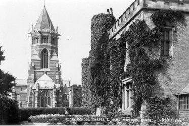 Rugby School.  Chapel and Headmaster's House