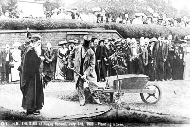 Rugby School.  H.M. the King visit