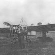 Rugby.  B.C. Hucks with his aeroplane
