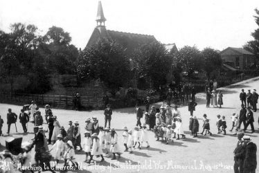 Snitterfield.  Unveiling of the war memorial
