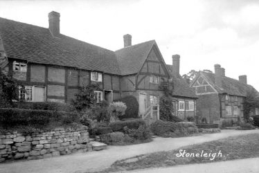 Stoneleigh.  Timber framed cottages