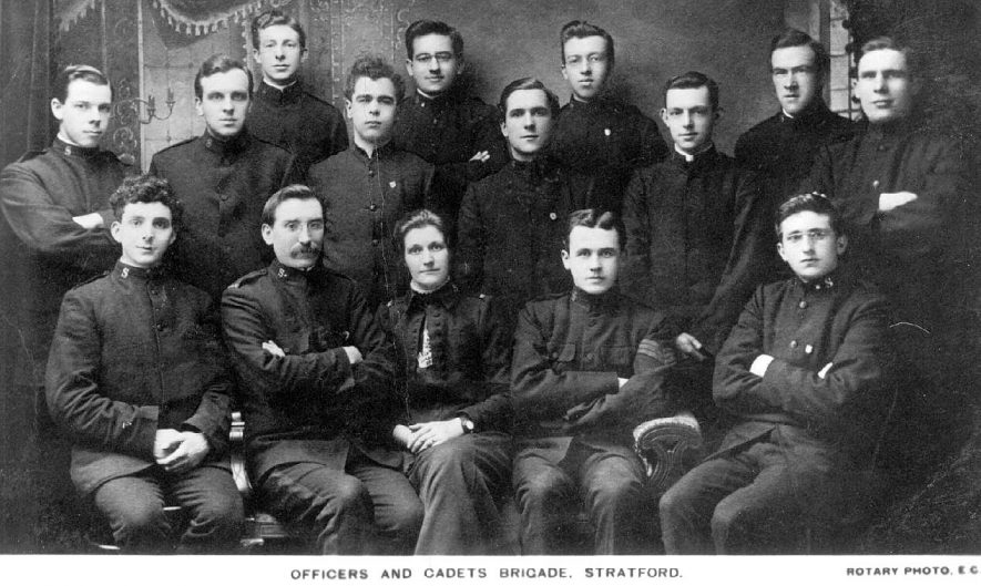 Group of Salvation Army officers & cadets, Stratford upon Avon.  1900s |  IMAGE LOCATION: (Warwickshire County Record Office)