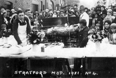 Stratford upon Avon.  Mop, pig roast
