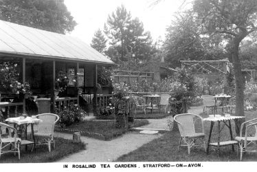 Stratford upon Avon.  Rosalind Tea Gardens