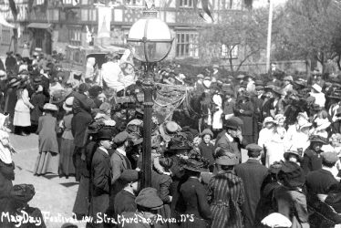 Stratford upon Avon.  May Day, celebrations