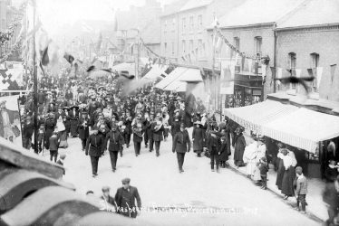 Stratford upon Avon.  Shakespeare's birthday, procession