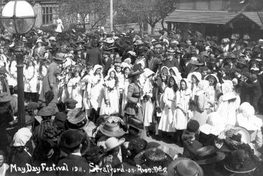Stratford upon Avon.  May Day, procession