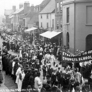 Stratford upon Avon.  Procession of children
