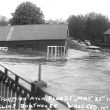 Stratford upon Avon.  Collins boat house in flood
