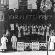 Stratford upon Avon.  W & R Fletcher Ltd. butchers shop