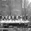 Stratford upon Avon.  Masque revellers